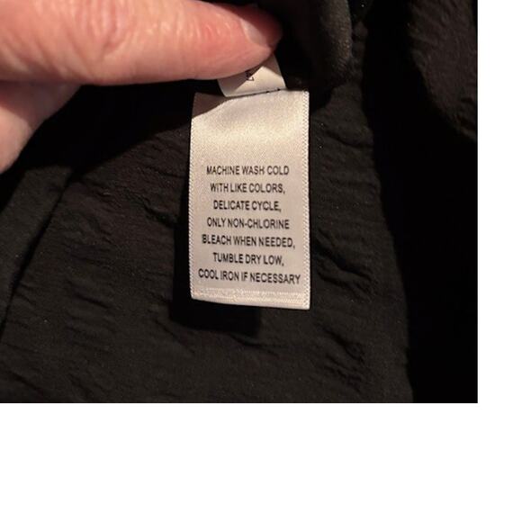 Ophelia Roe Womens 2X Black Sleeve Boho Goth Tiered Maxi NWT - Picture 6 of 13